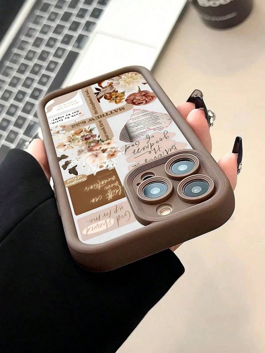 Pink Girly Christian Collage God Jesus Bible Verse Cross Pattern Phone Case For Compatible With IPhone 16/15/14/13/12/11/ProMax/Pro/Plus/XSMax/XS/X,Fashion Female Summer Unique Cases Shockproof Anti-D