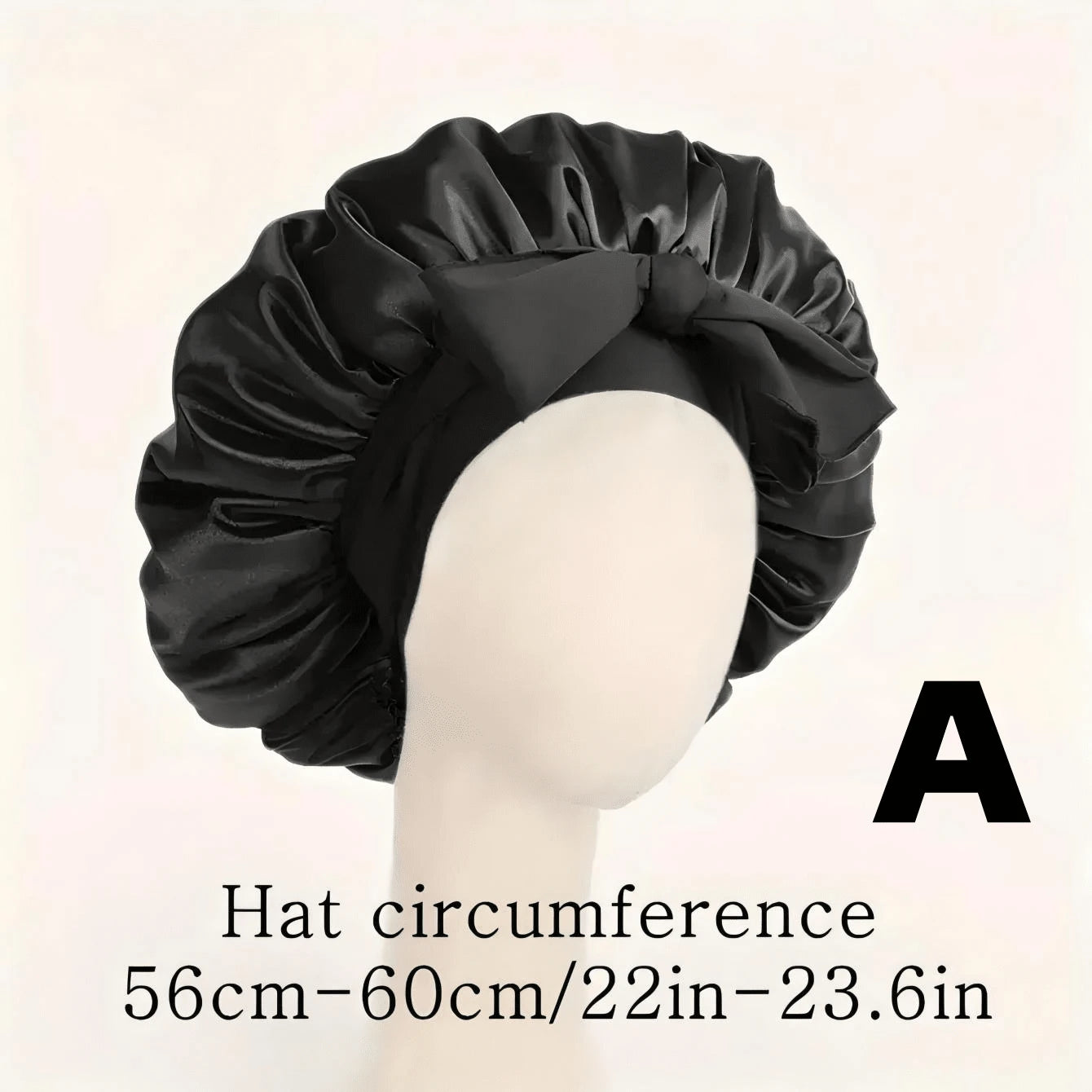 [Pink Satin Bonnet] Soft Luxurious Pink Satin Bonnet- Adjustable Tie Band & Bow Accent, Comfortable Ruffled Design For A Snug Fit, Hair Protection| Satin Cap| Smooth Satin Finish For Women & Men