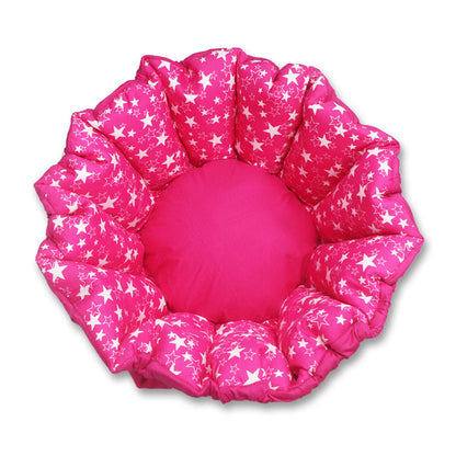 Pink Star Baby Play Mat Cum Storage Bag