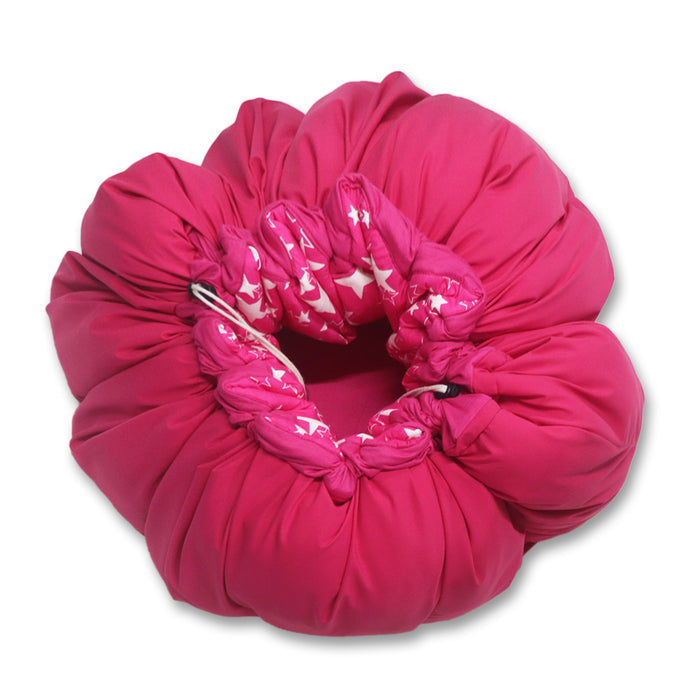 Pink Star Baby Play Mat Cum Storage Bag