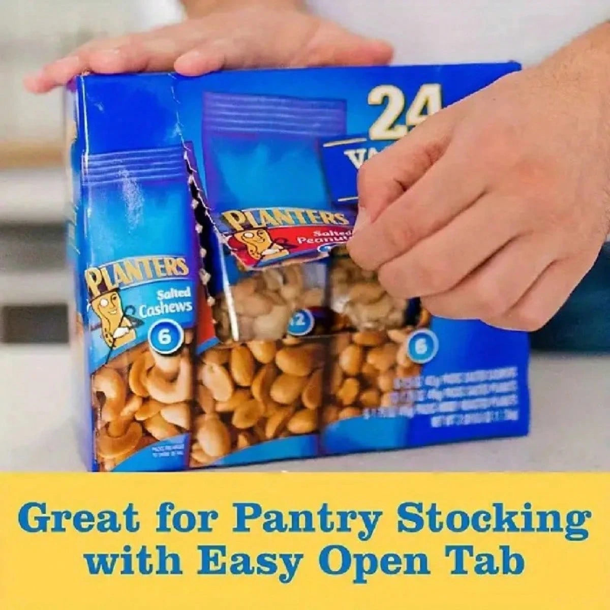 Planters Variety Pack Cashews & Peanuts, 24 Pk. 2.53lbs