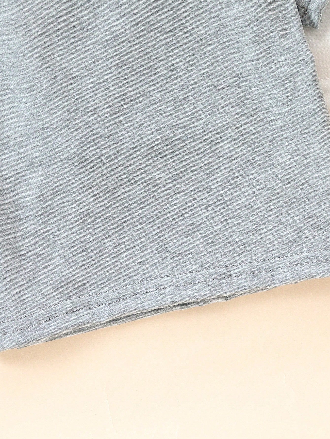 Playful Pals 5pcs Baby Boy Spring And Summer Simple And Comfortable White T-Shirt Five-Piece Set