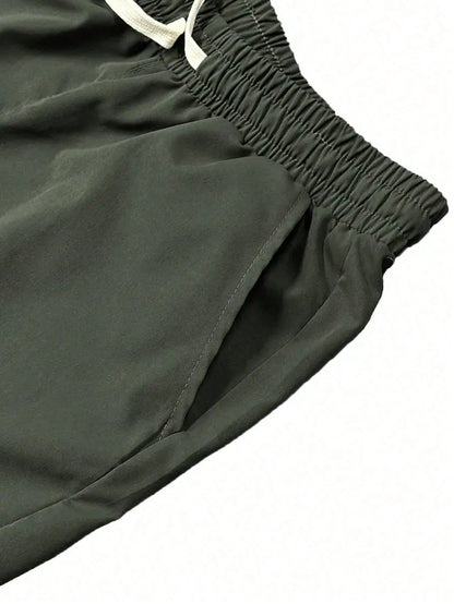 Plus Size Men's Sweatpants, Large Pocket Cargo Pants, Suitable For Running, Sports, Fitness, Shopping, And Dating, Daily Wear, Valentine's Day Gift