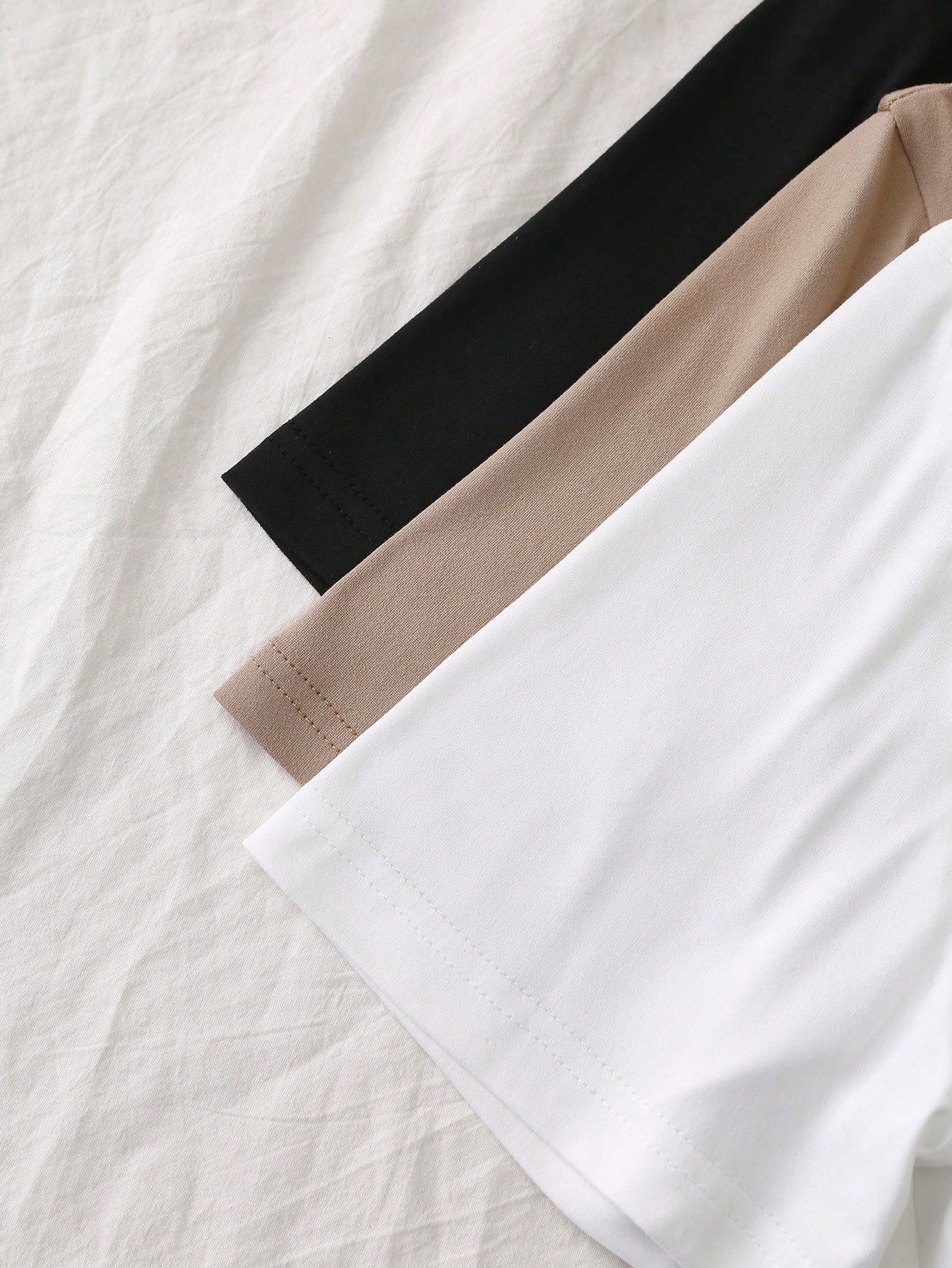 Plus Size Women Short Sleeve V-Neck Solid Color Casual Everyday T-Shirt