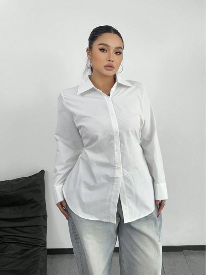 POPSWAY Plus Size Women's Casual Business Shirt Fall Cloth For Women