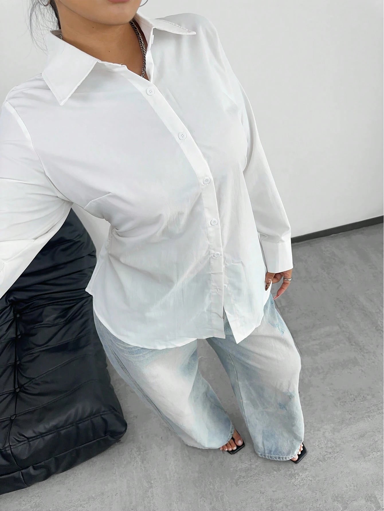 POPSWAY Plus Size Women's Casual Business Shirt Fall Cloth For Women