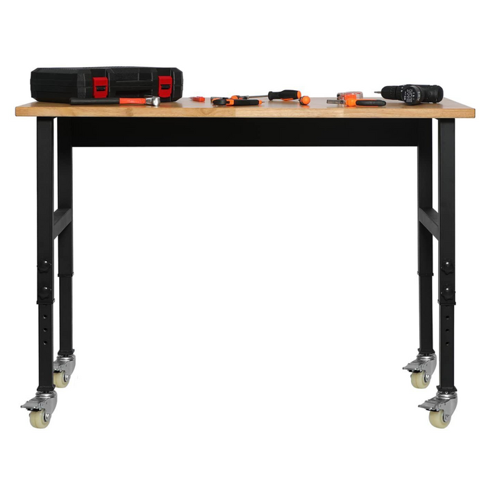 Portable Adjustable Woodworking Garage Mobile Workbench Table