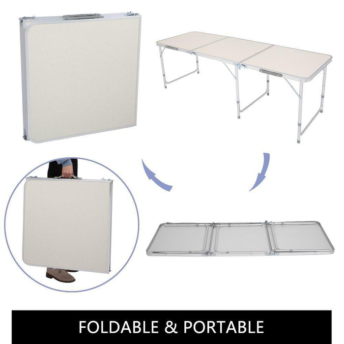 Portable Aluminum Folding Table Indoor/Outdoor