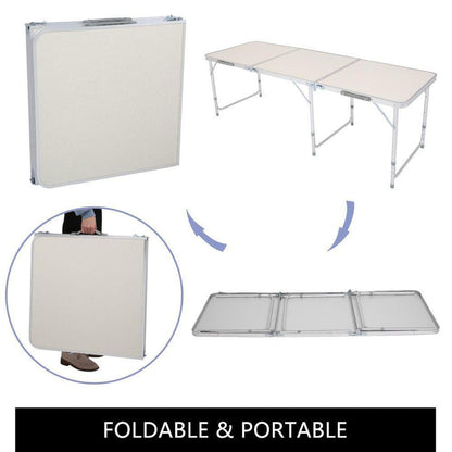 Portable Aluminum Folding Table Indoor/Outdoor