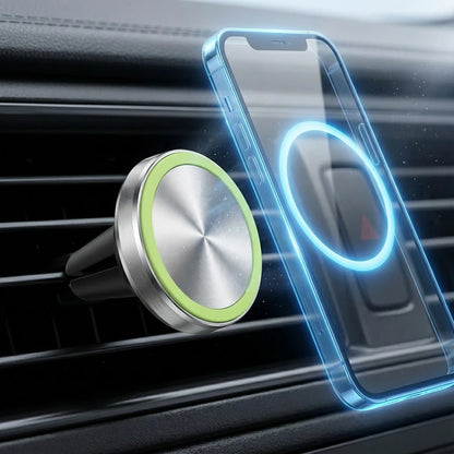 Portable Clip-On Magnetic Car Mount, Easily Attaches To Air Vents For Quick Use, Features Precise And Stable Magnetic Positioning For Easy Viewing Angle Adjustment. Very Practical And Convenient For D