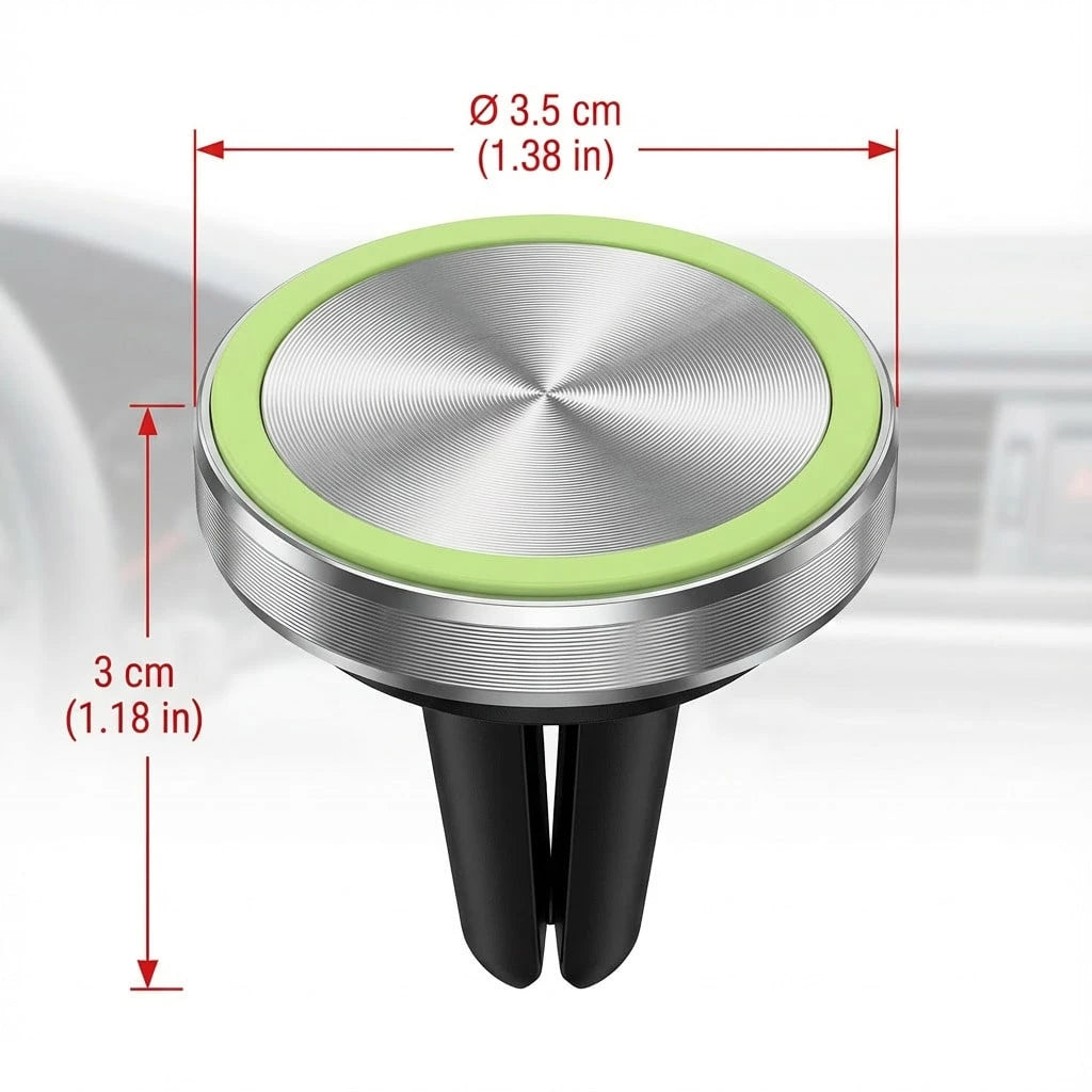Portable Clip-On Magnetic Car Mount, Easily Attaches To Air Vents For Quick Use, Features Precise And Stable Magnetic Positioning For Easy Viewing Angle Adjustment. Very Practical And Convenient For D