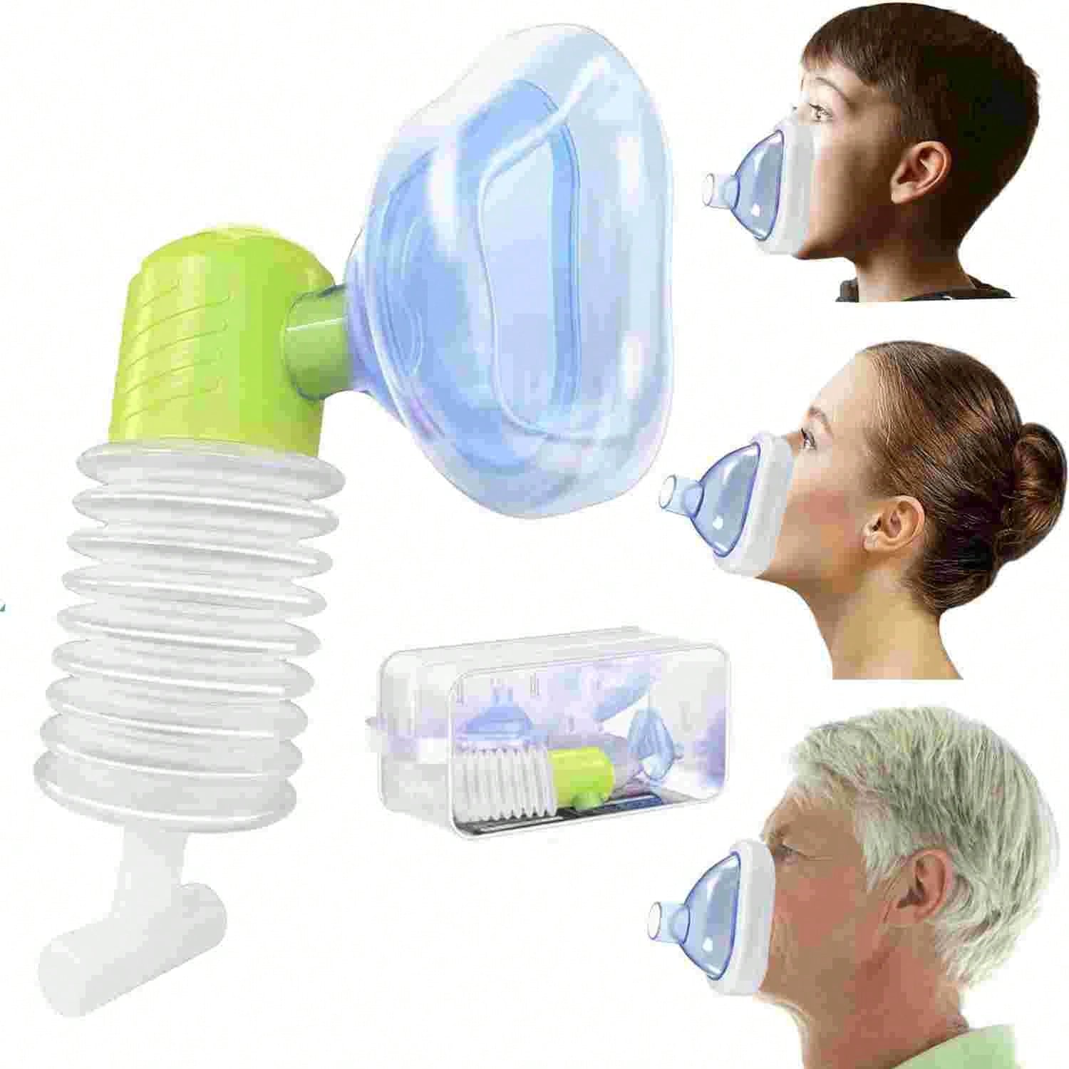 Portable Exerciser Device Assist Device With Masks, Dust-Proof Bag Included, Easy To Use & Portable