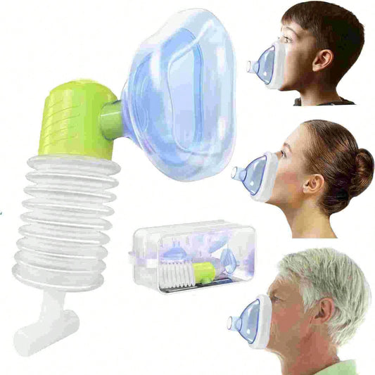 Portable Exerciser Device Assist Device With Masks, Dust-Proof Bag Included, Easy To Use & Portable