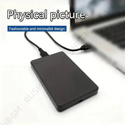 Portable External Hard Drive, 2TB Large Capacity Ultra-High Speed Data Transfer Portable Hard Drive, Suitable For USB 3.0 Compact Hard Drive, Portable And Shockproof, HDD External Hard Drive, Ultra-Lo