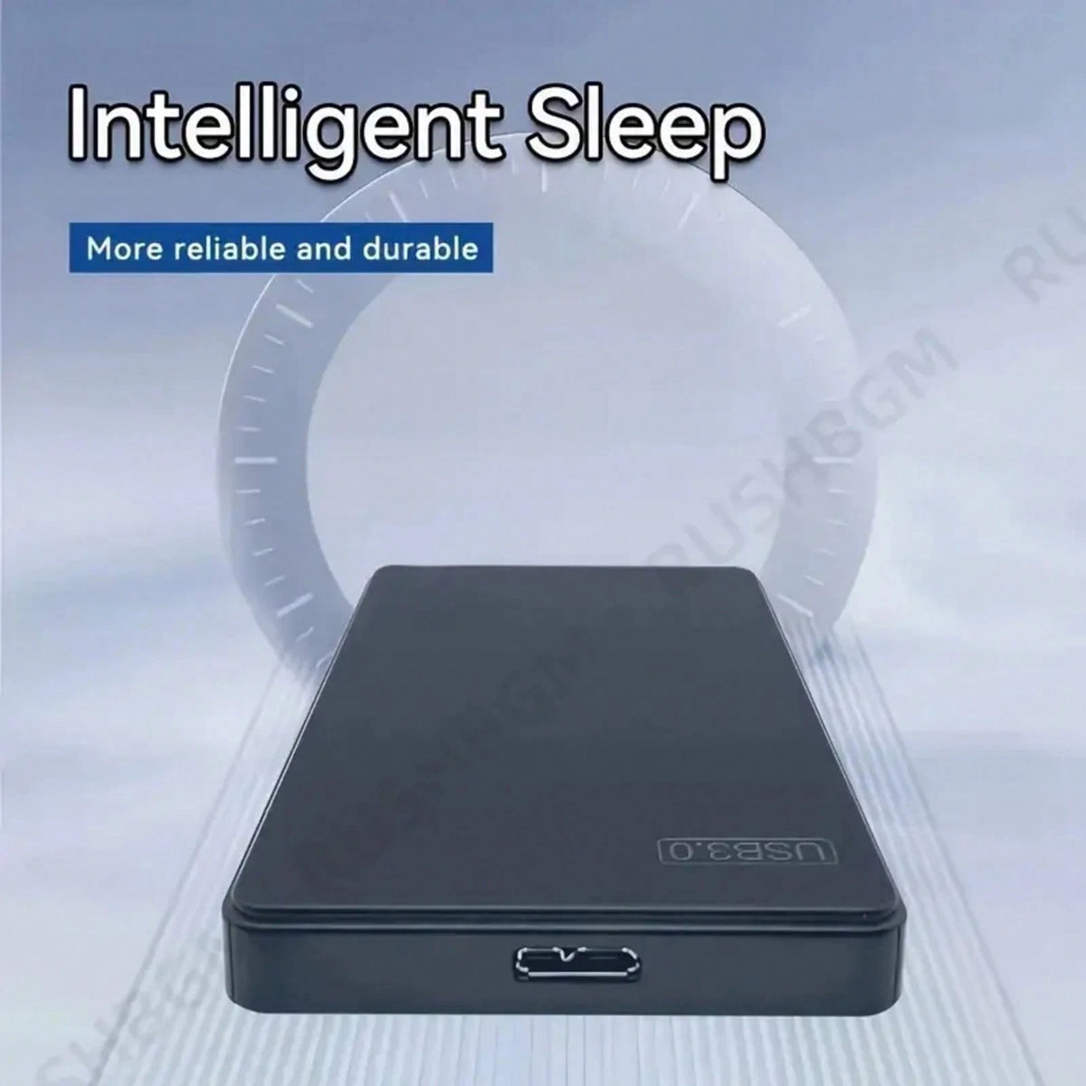 Portable External Hard Drive, 2TB Large Capacity Ultra-High Speed Data Transfer Portable Hard Drive, Suitable For USB 3.0 Compact Hard Drive, Portable And Shockproof, HDD External Hard Drive, Ultra-Lo