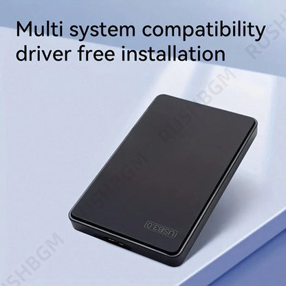 Portable External Hard Drive, 2TB Large Capacity Ultra-High Speed Data Transfer Portable Hard Drive, Suitable For USB 3.0 Compact Hard Drive, Portable And Shockproof, HDD External Hard Drive, Ultra-Lo