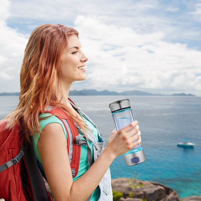 Portable Home Hydrogen Alkaline Ionizer Water Maker Bottle