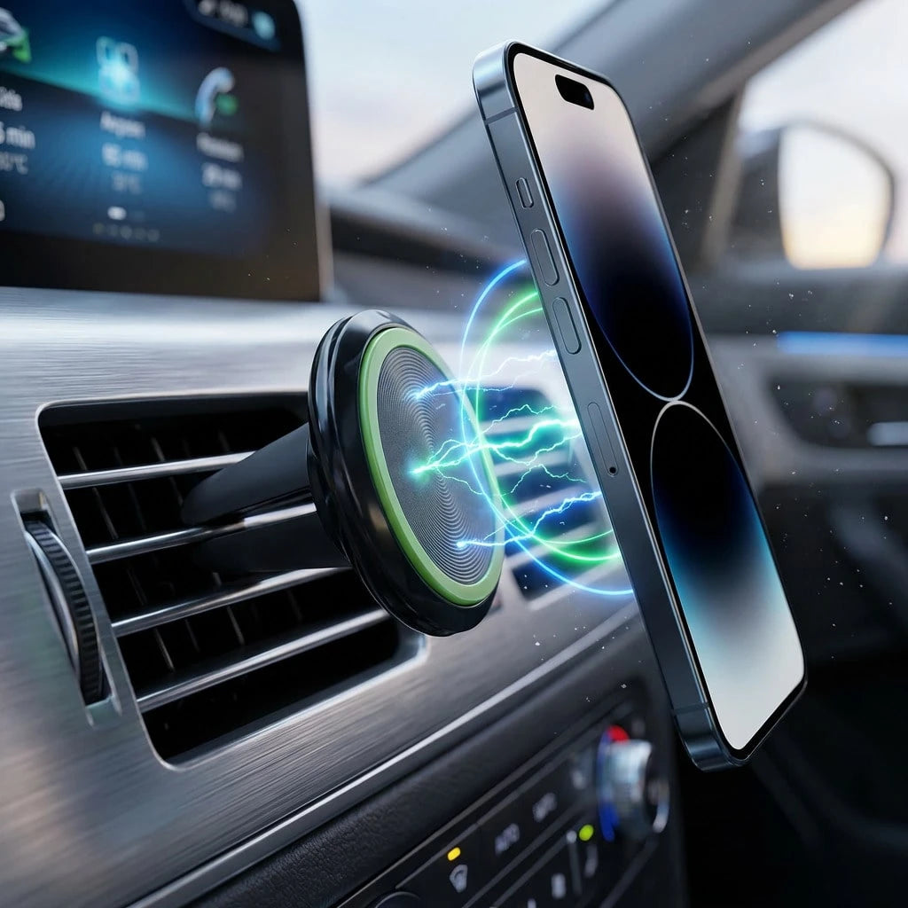Powerful Magnetic Car Air Vent Phone Holder, One-Handed Operation Convenient, Stable Suitable For Navigation And Calling While Driving