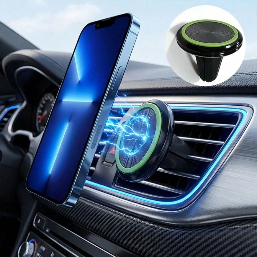 Powerful Magnetic Car Air Vent Phone Holder, One-Handed Operation Convenient, Stable Suitable For Navigation And Calling While Driving