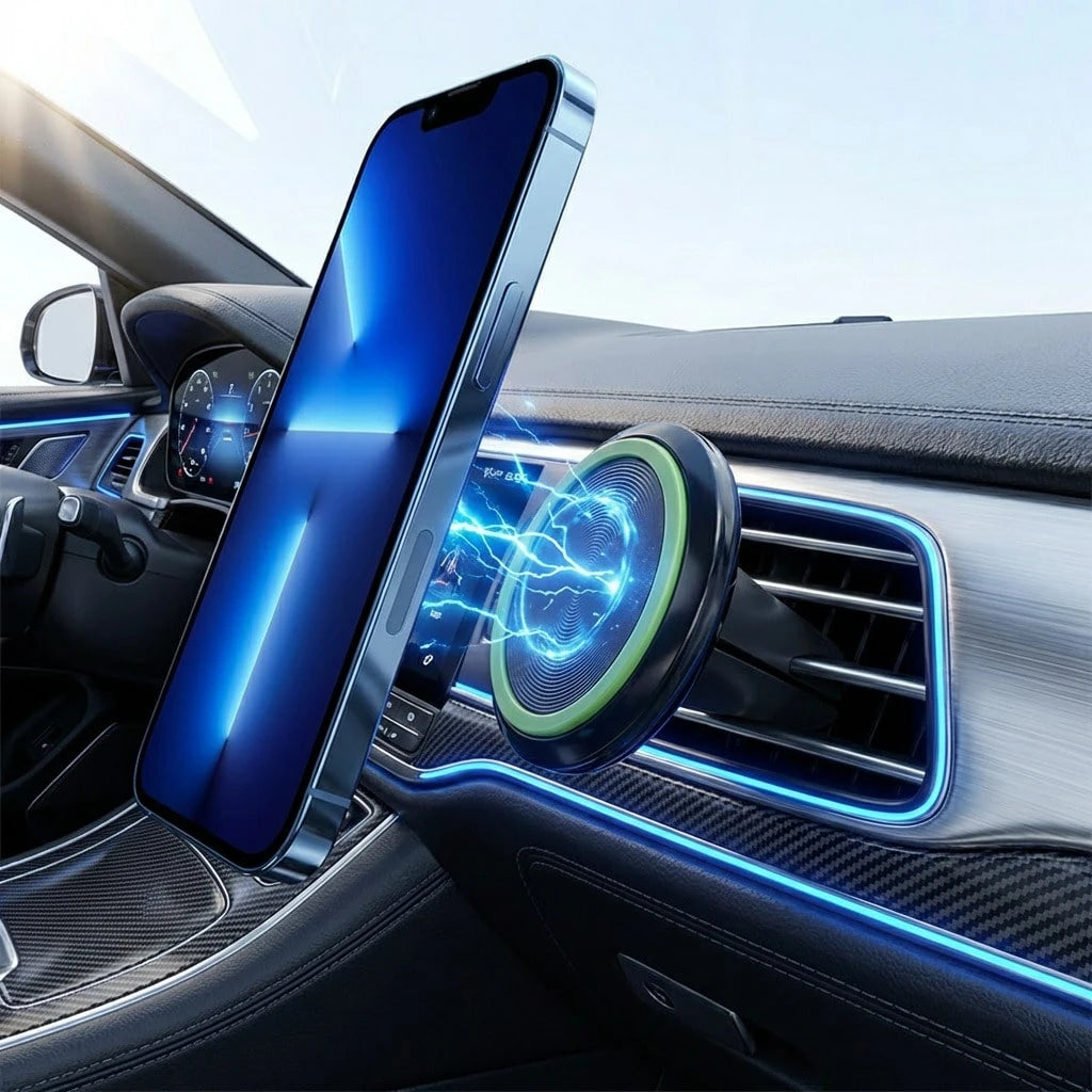 Powerful Magnetic Car Air Vent Phone Holder, One-Handed Operation Convenient, Stable Suitable For Navigation And Calling While Driving