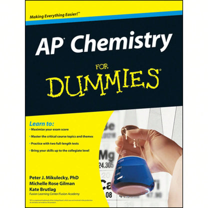 Pre-Owned AP Chemistry For Dummies (Paperback) By Peter J Mikulecky, Michelle Rose Gilman, Kate Brutlag