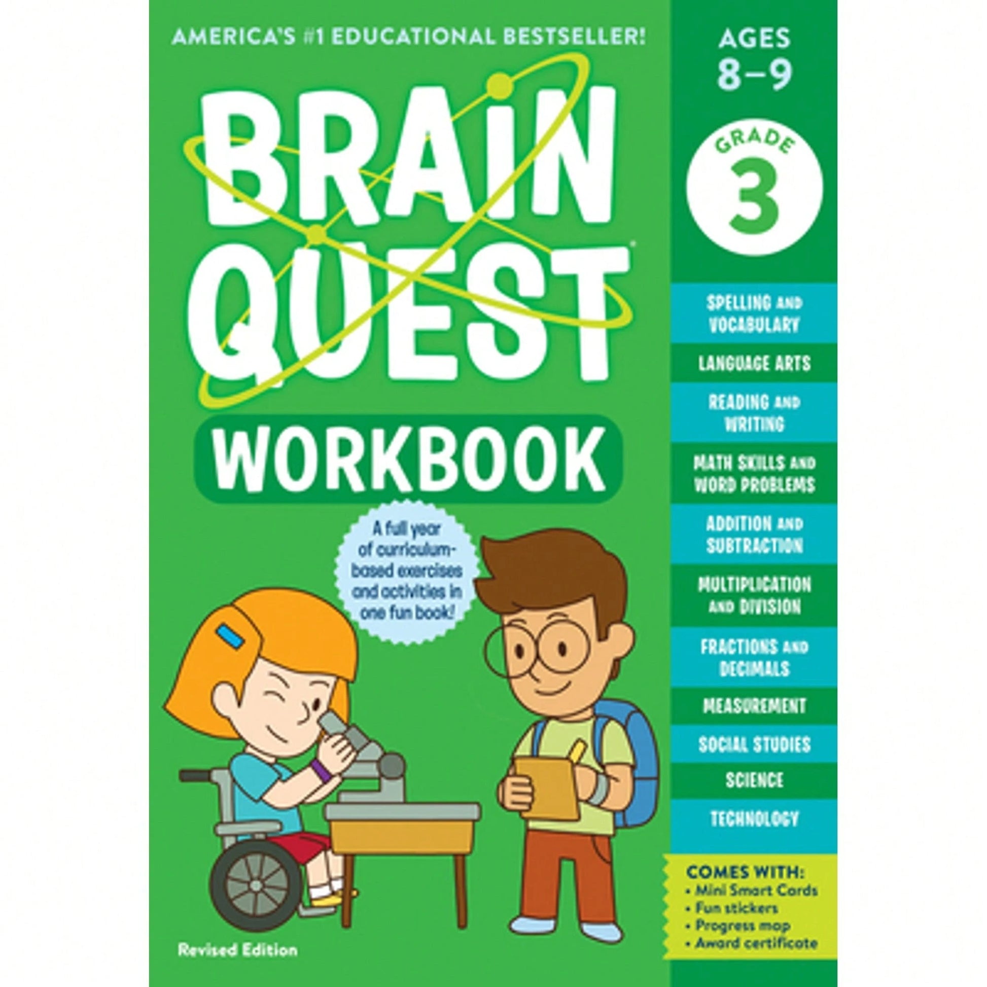 Pre-Owned Brain Quest Workbook: 3rd Grade Revised Edition (Paperback) By Workman Publishing, Janet A Meyer