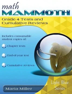 Pre-Owned Math Mammoth Grade 4 Tests And Cumulative Reviews (Paperback) By Maria Miller