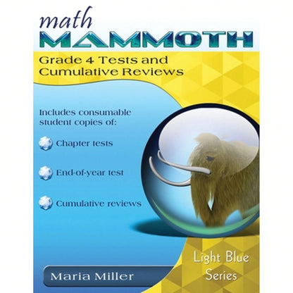 Pre-Owned Math Mammoth Grade 4 Tests And Cumulative Reviews (Paperback) By Maria Miller