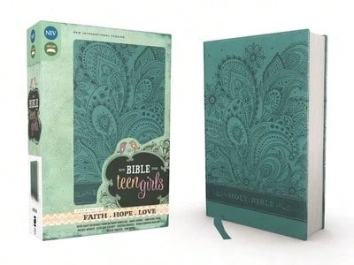 Pre-Owned NIV, Bible For Teen Girls, Leathersoft, Blue: Growing In Faith, Hope, And Love- The (Hardcover)