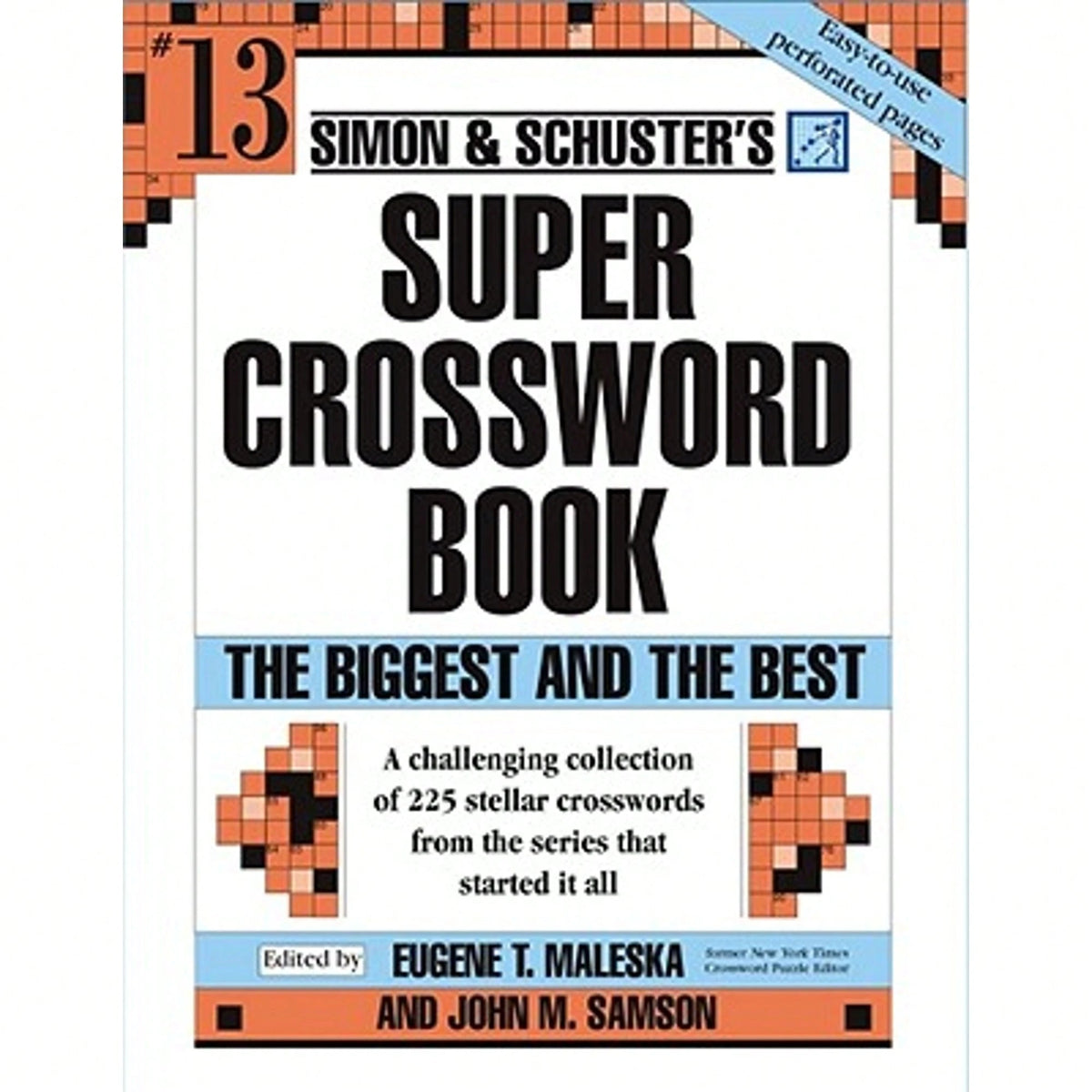 Pre-Owned Simon & Schuster Super Crossword Puzzle Book #13: The Biggest And The Best (Paperback) By John M Samson