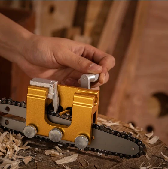 Premium Chainsaw Chain Sharpener Jig