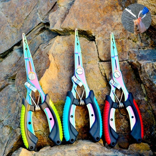 Premium Fishing Pliers & Gripper Set- Stainless Steel Hook Remover & Line Cutter With Razor-Sharp Edge- The Ultimate All-In-One Fishing Tool Kit