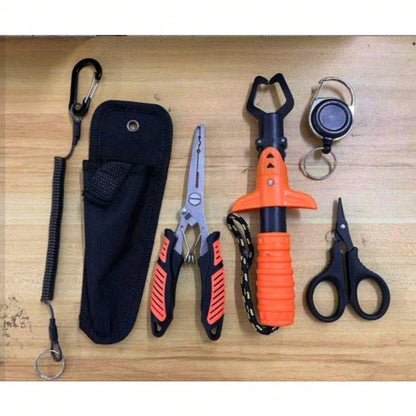 Premium Fishing Pliers & Gripper Set- Stainless Steel Hook Remover & Line Cutter With Razor-Sharp Edge- The Ultimate All-In-One Fishing Tool Kit
