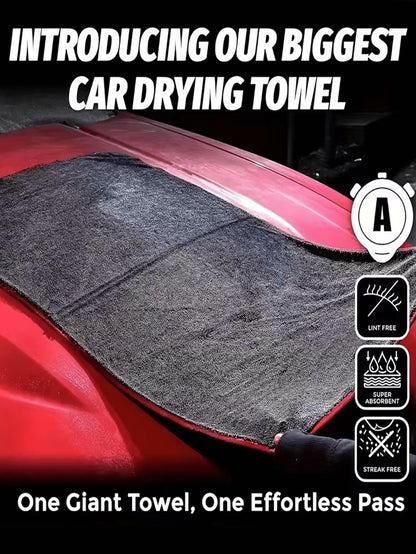 Premium Ultra-Fine Microfiber Car Cleaning Towel – Lint-Free, Chemical-Free, Ultra-Soft Car Detailing Cloth, Scratch-Free Cleaning, Drying And Polishing – Durable Car Care Accessory