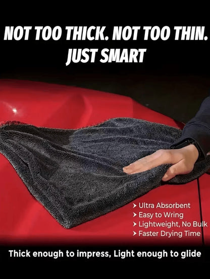 Premium Ultra-Fine Microfiber Car Cleaning Towel – Lint-Free, Chemical-Free, Ultra-Soft Car Detailing Cloth, Scratch-Free Cleaning, Drying And Polishing – Durable Car Care Accessory