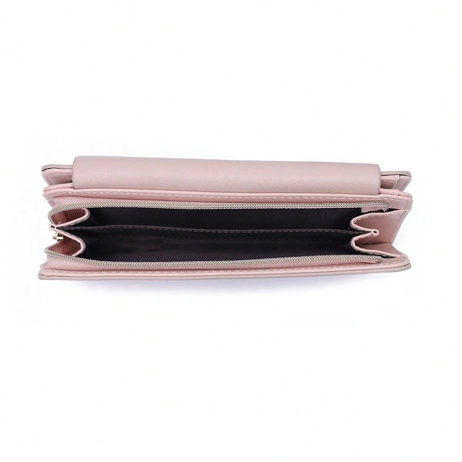 PRETTYZYS Long Leaf Metal Buckle Folding Zipper Multifunctional Wallet Fashion Printed Large Capacity Women's Wallet Clutch Purse Business Travel Valentine's Day Gift For Her For Women Wallet Purse Wa