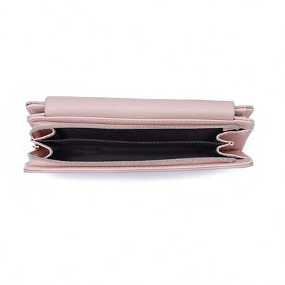 PRETTYZYS Long Leaf Metal Buckle Folding Zipper Multifunctional Wallet Fashion Printed Large Capacity Women's Wallet Clutch Purse Business Travel Valentine's Day Gift For Her For Women Wallet Purse Wa