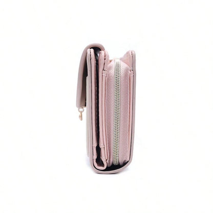 PRETTYZYS Long Leaf Metal Buckle Folding Zipper Multifunctional Wallet Fashion Printed Large Capacity Women's Wallet Clutch Purse Business Travel Valentine's Day Gift For Her For Women Wallet Purse Wa