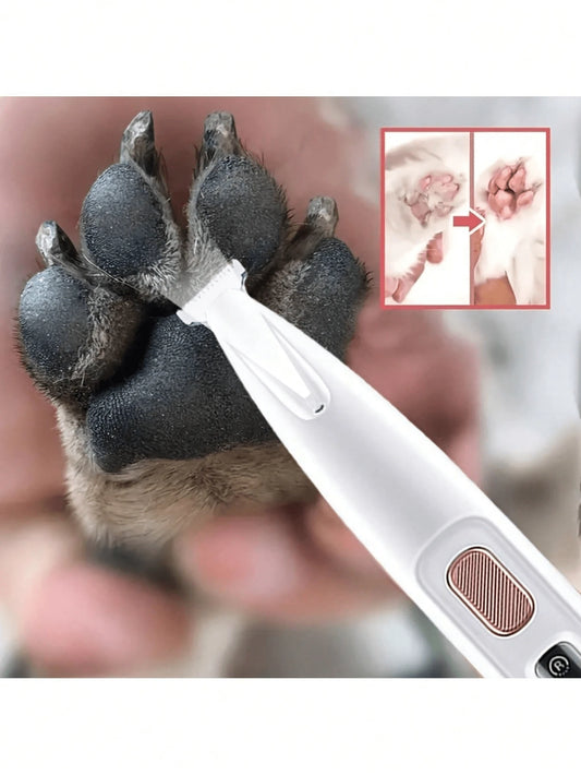 Professional Pet Grooming Scissors With LED Light- 18mm Wide Blade, Battery/USB Powered, Rechargeable Lithium-Polymer Battery, Suitable For Dogs And Cats, Trimmer For Intimate Areas