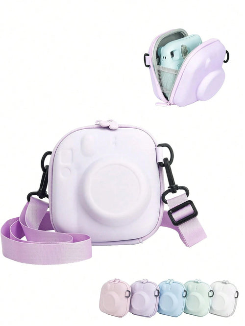 Protective Case Suitable For Insta X Mini 12/11/Mini 9/Mini 8/Mini 7s/Mini 90/Mini 70 Cameras- Shockproof Hard Shell Carrying Bag With Detachable Adjustable Shoulder Strap