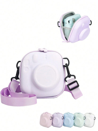 Protective Case Suitable For Insta X Mini 12/11/Mini 9/Mini 8/Mini 7s/Mini 90/Mini 70 Cameras- Shockproof Hard Shell Carrying Bag With Detachable Adjustable Shoulder Strap