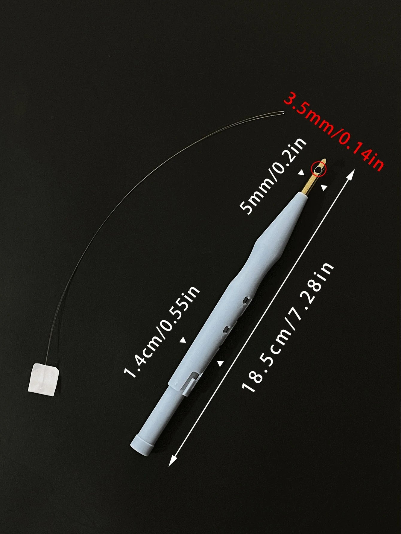 Punch Needle- Adjustable Embroidery Punch Needle- Blue Color 1pc Pack- Easy To Use, Durable Plastic Craft Tool, Can Easily Create Beautiful Patterns