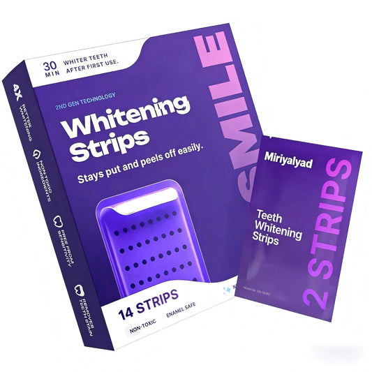 Purple Teeth Whitening Strips- Sa.Fe For Enamel- Non Sensitive Teeth Whitening- Peroxide-Free