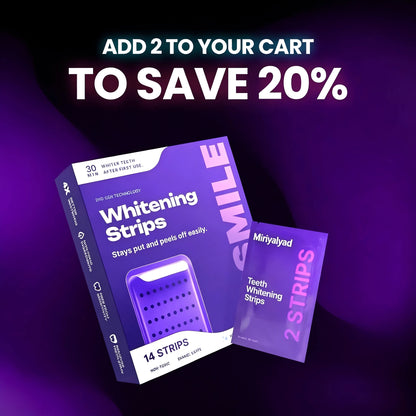Purple Teeth Whitening Strips- Sa.Fe For Enamel- Non Sensitive Teeth Whitening- Peroxide-Free