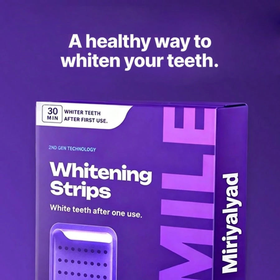 Purple Teeth Whitening Strips- Sa.Fe For Enamel- Non Sensitive Teeth Whitening- Peroxide-Free