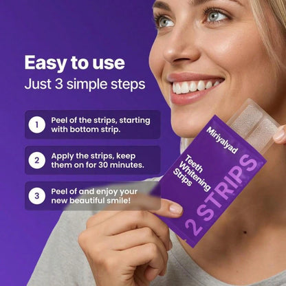 Purple Teeth Whitening Strips- Sa.Fe For Enamel- Non Sensitive Teeth Whitening- Peroxide-Free