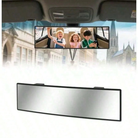 Rear View Mirror Anti-Panoramic Rear Mirrors Universal 10 Inch Convex Car Interior Clip On Big Wide Angle Rearview Mirror Extender To Reduce Blind Spot Car SUV