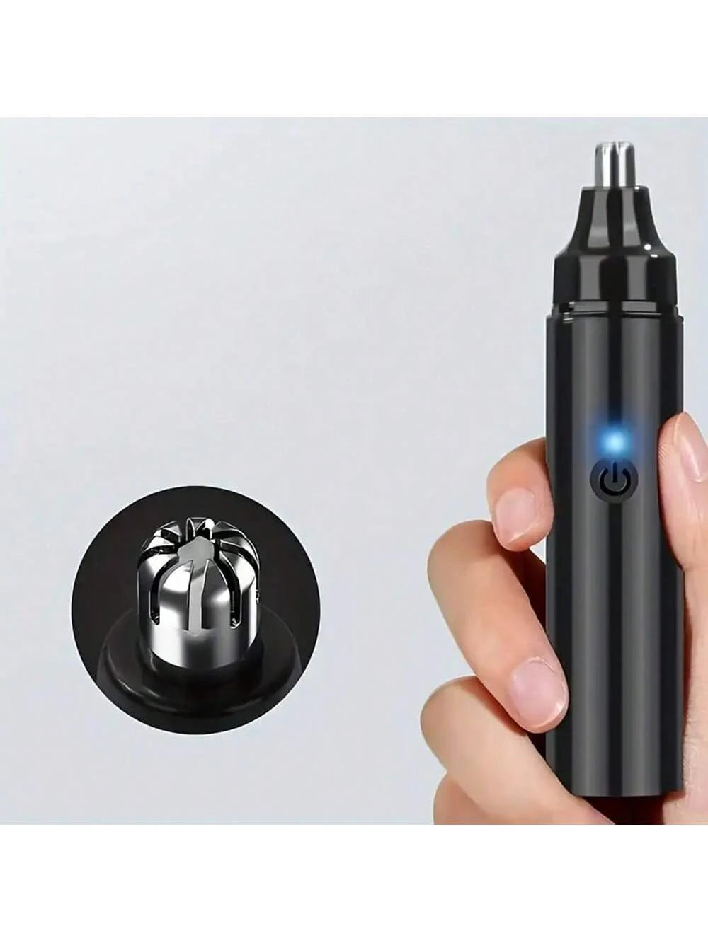 Rechargeable Nose & Ear Hair Trimmer For Men- Portable Shaving Tool For Facial Hair Removal