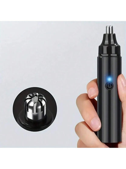 Rechargeable Nose & Ear Hair Trimmer For Men- Portable Shaving Tool For Facial Hair Removal