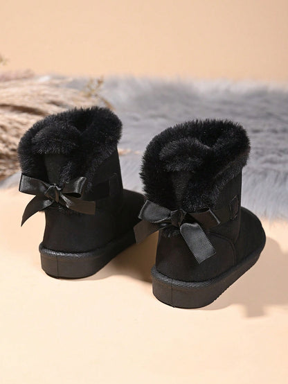 (Recommend Buying One Size Up From Your Usual Size) New Winter Warm Baby Boots, Fashion Anti-Slip Soft Bottom Ankle Boots, Girls Snow Boots, Thick Boots, Plush Shoes